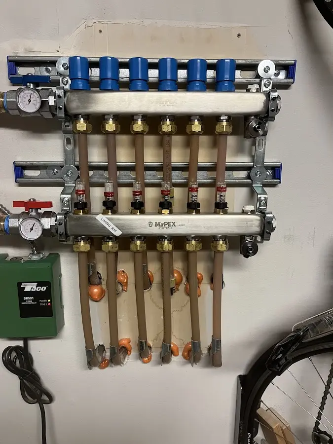 Plumber performing Leak Detection at a residential property in Morrilton